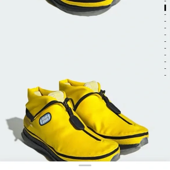 Adidas Ultra Boost Yellow Sneakers and Covers